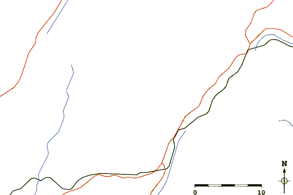 Roads and rivers around Chungnyungsan (Gyeonggi)