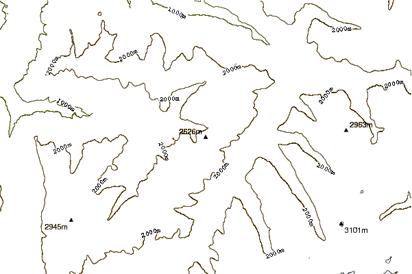 Mountain peaks around Chüpfenflue