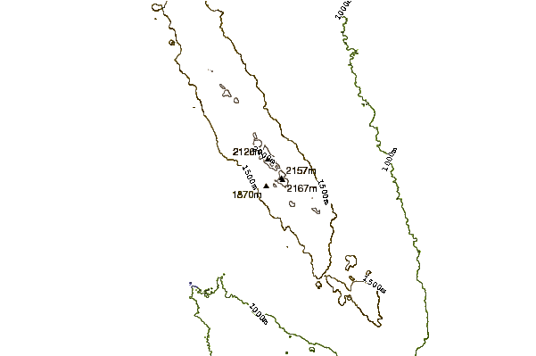 Mountain peaks around Chyulu Hills