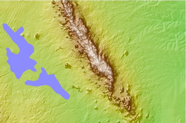 Surf breaks located close to Chyulu Hills