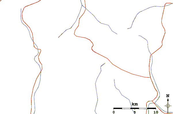 Roads and rivers around Cilindro de Marboré