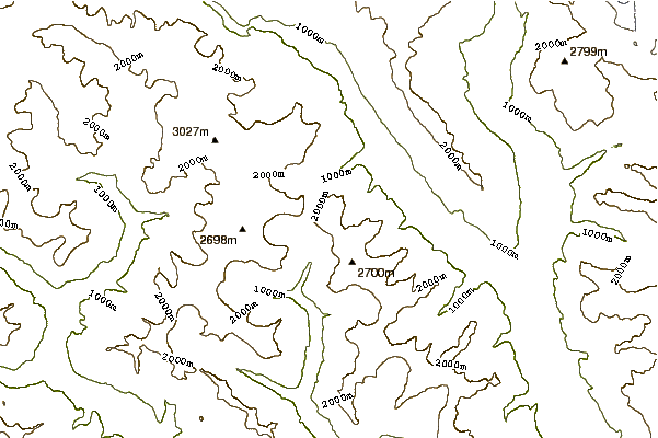 Mountain peaks around Cima Bianca