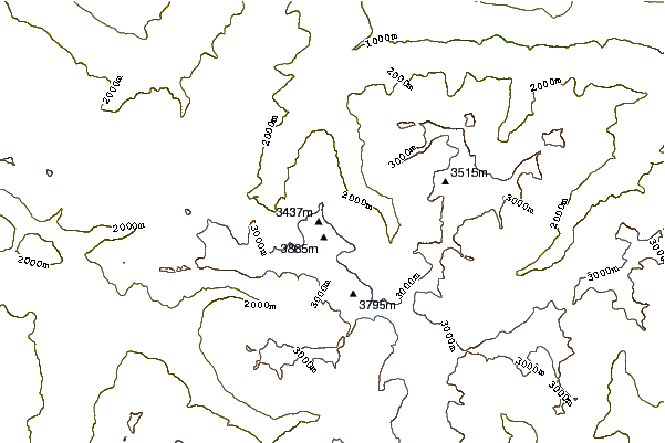 Mountain peaks around Cima Ortles