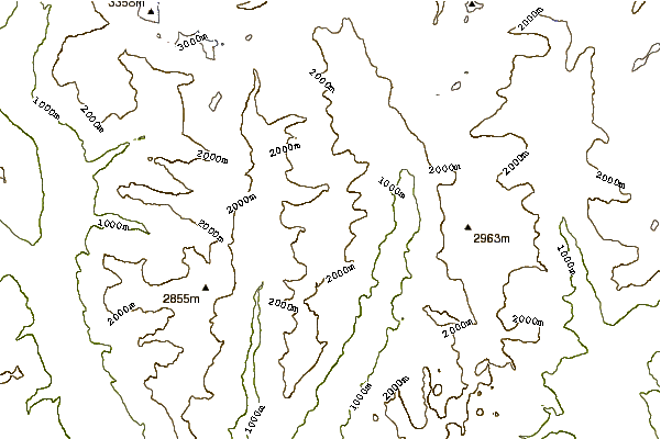 Mountain peaks around Cima de Gagela