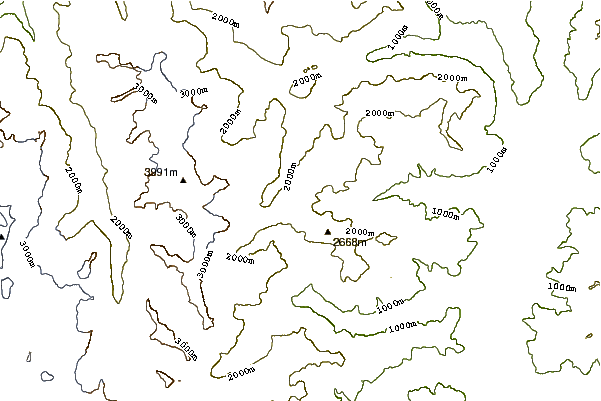 Mountain peaks around Cima del Rosso