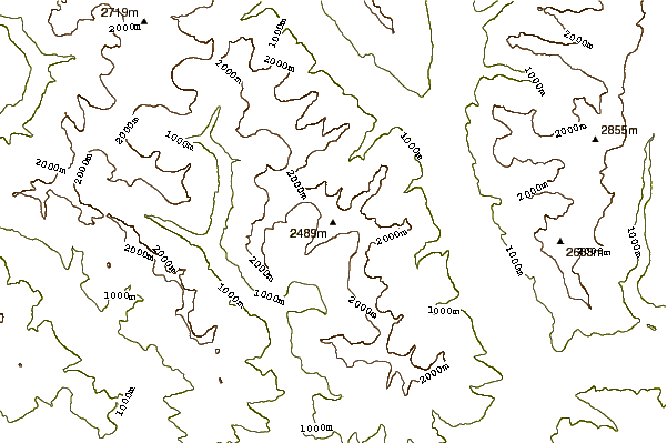 Mountain peaks around Cima di Bri