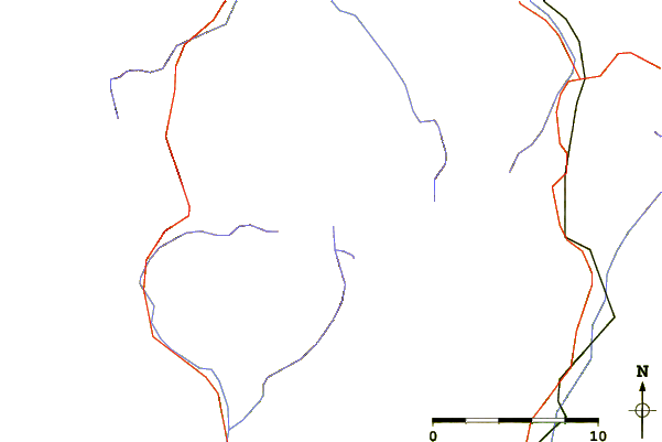 Roads and rivers around Cime du Gélas