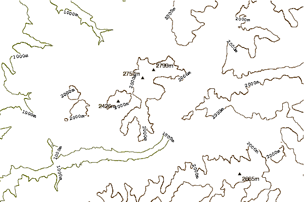 Mountain peaks around Cimon del Latemar