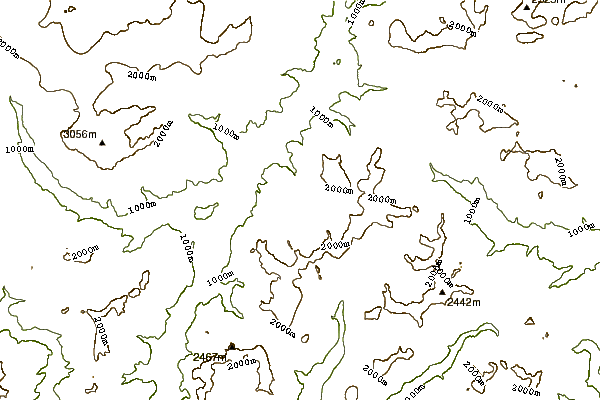 Mountain peaks around Cimon della Pala