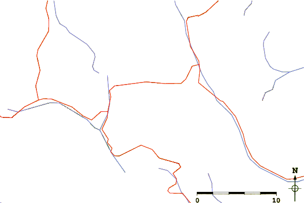 Roads and rivers around Cinque Torri