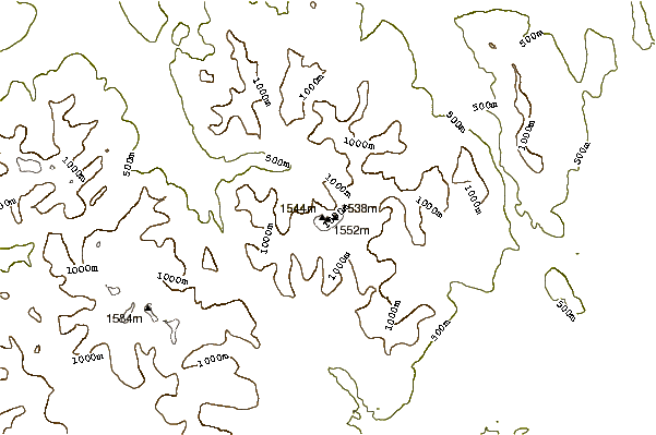 Mountain peaks around Cirque Mountain