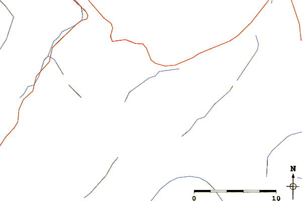 Roads and rivers around Citadel Mountain