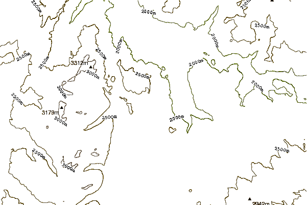 Mountain peaks around Clagett Butte