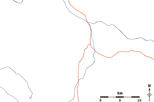 Roads and rivers around Clagett Butte