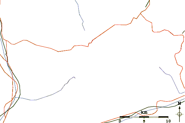 Roads and rivers around Clariden