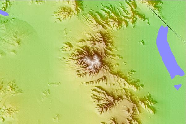 Surf breaks located close to Clark Mountain (California)