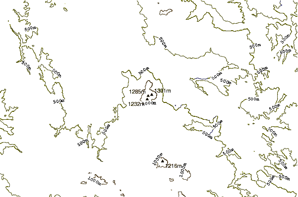 Mountain peaks around Clear Lake Volcanic Field