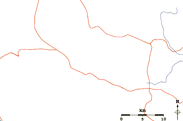 Roads and rivers around Clear Lake Volcanic Field