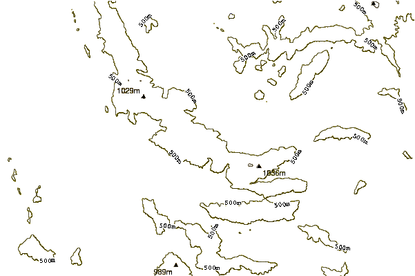 Mountain peaks around Cleft Peak