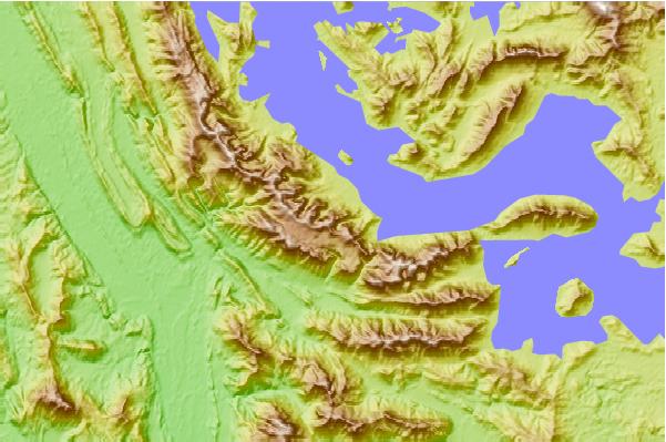 Surf breaks located close to Cleft Peak