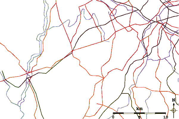 Roads and rivers around Clent Hills