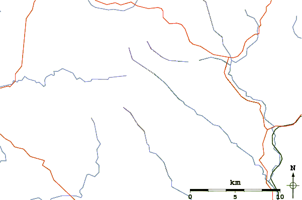 Roads and rivers around Cloghernagh