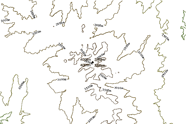 Mountain peaks around Cloud Peak