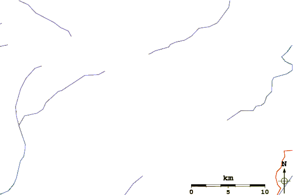 Roads and rivers around Cloud Peak