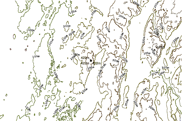 Mountain peaks around Clove Mountain