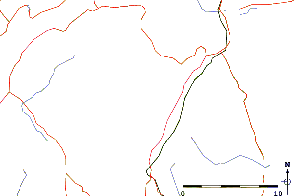 Roads and rivers around Cnoc Coinnich