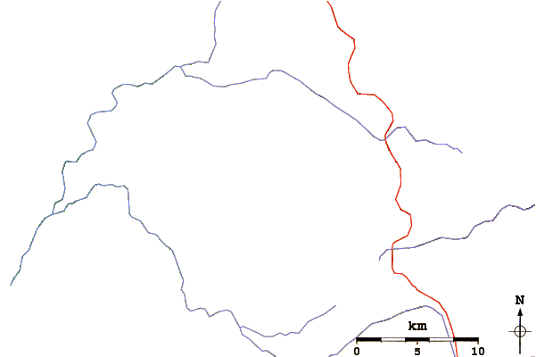 Roads and rivers around Cockscomb