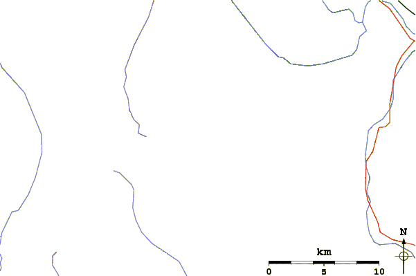 Roads and rivers around Colchuck Peak