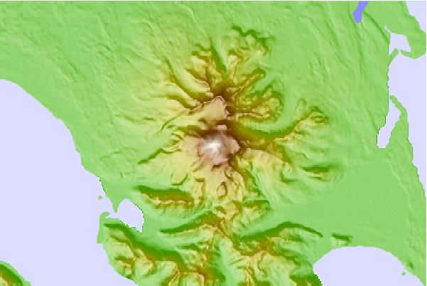 Surf breaks located close to Cold Bay Volcano