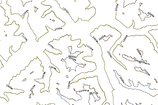 Mountain peaks around Colonial Peak