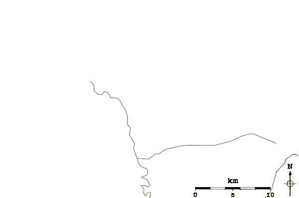 Roads and rivers around Colter Peak