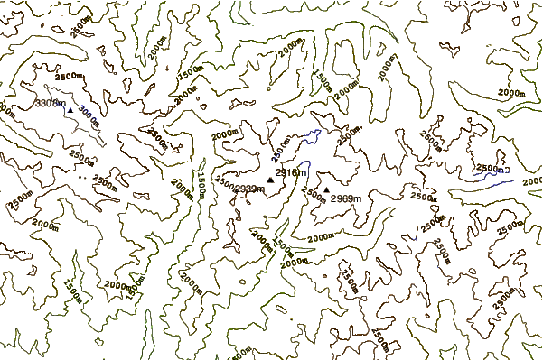 Mountain peaks around Comaloforno