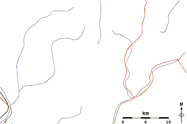 Roads and rivers around Comapedrosa