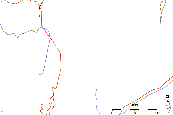 Roads and rivers around Combin de Boveire