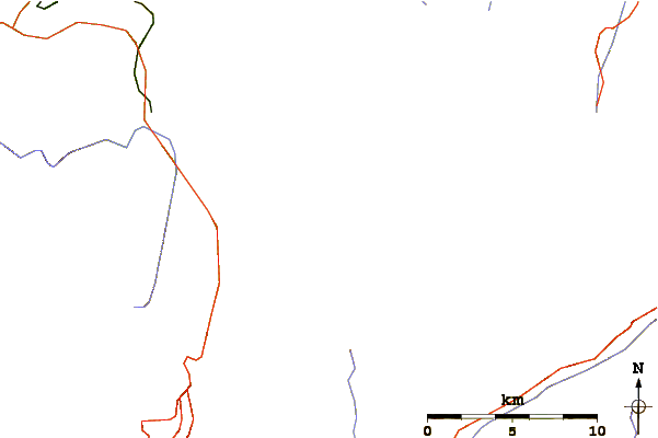 Roads and rivers around Combin de Corbassière