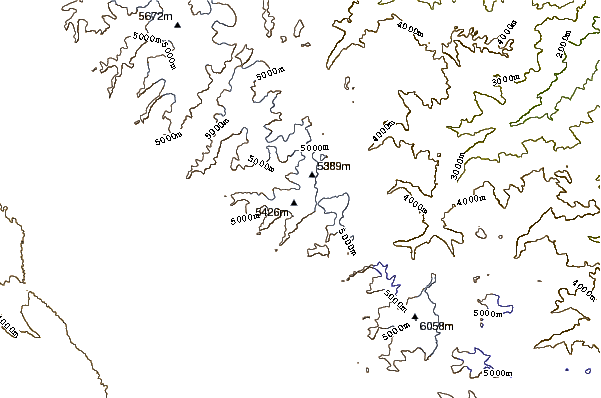 Mountain peaks around Condoriri