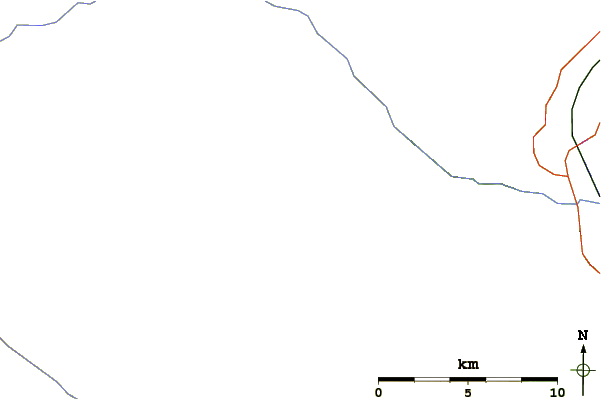 Roads and rivers around Consort Mountain