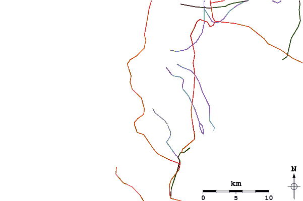 Roads and rivers around Constantiaberg