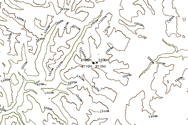 Mountain peaks around Coquihalla Mountain