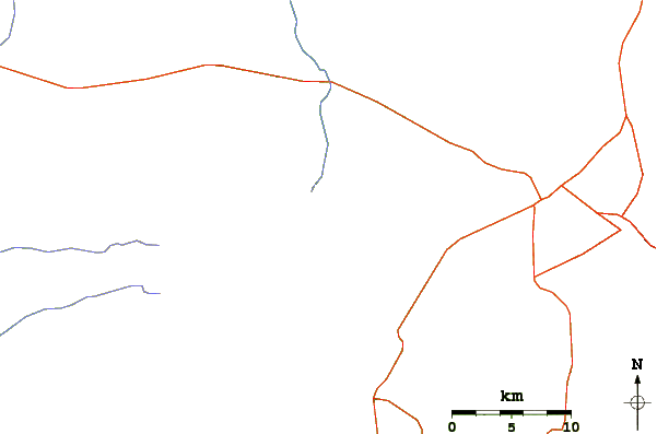 Roads and rivers around Corbetti Caldera