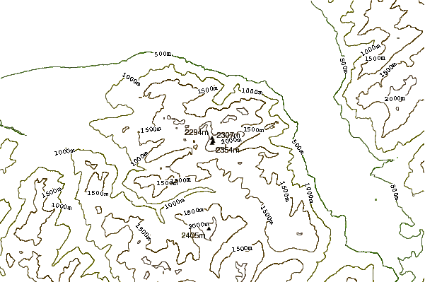 Mountain peaks around Cornettes de Bise