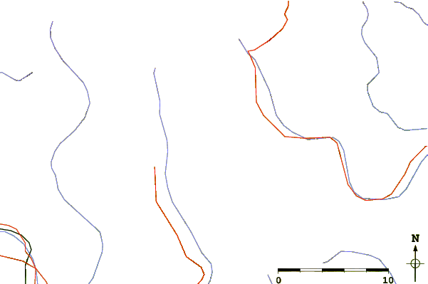 Roads and rivers around Corno Bianco