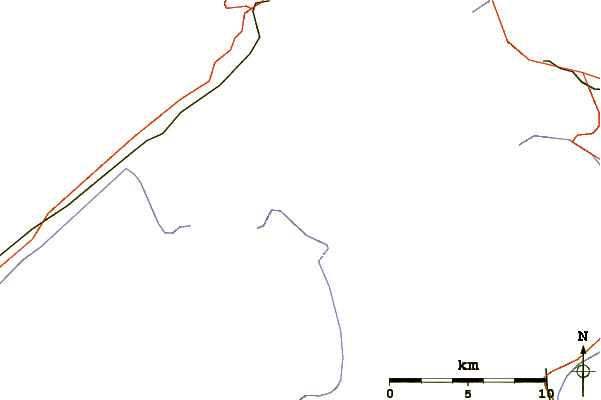 Roads and rivers around Corno Gries