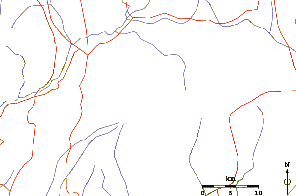 Roads and rivers around Coropuna