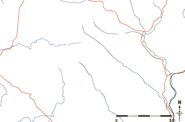 Roads and rivers around Corrigasleggaun