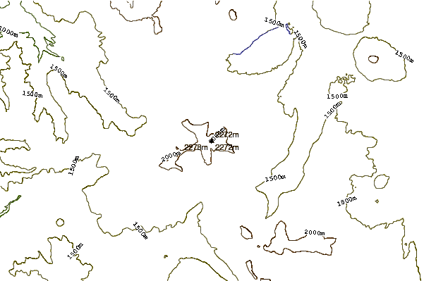 Mountain peaks around Cowhorn Mountain